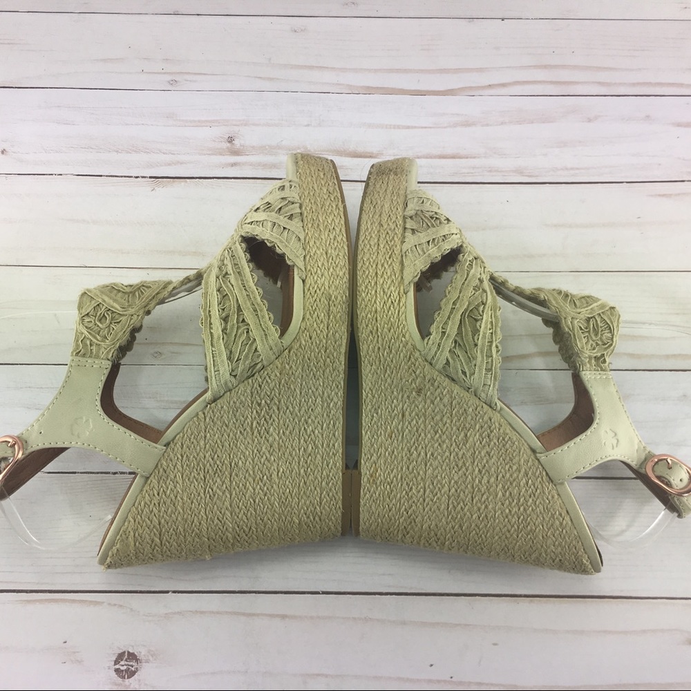 Lucky Brand Ridgeview Wedge Sandals Size 9M - Picture 4 of 8